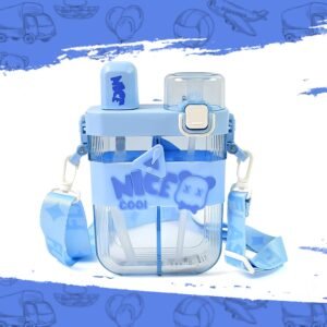 Kids Water Bottle with Dual Compartments – Straw & Strap | Own Hydrate