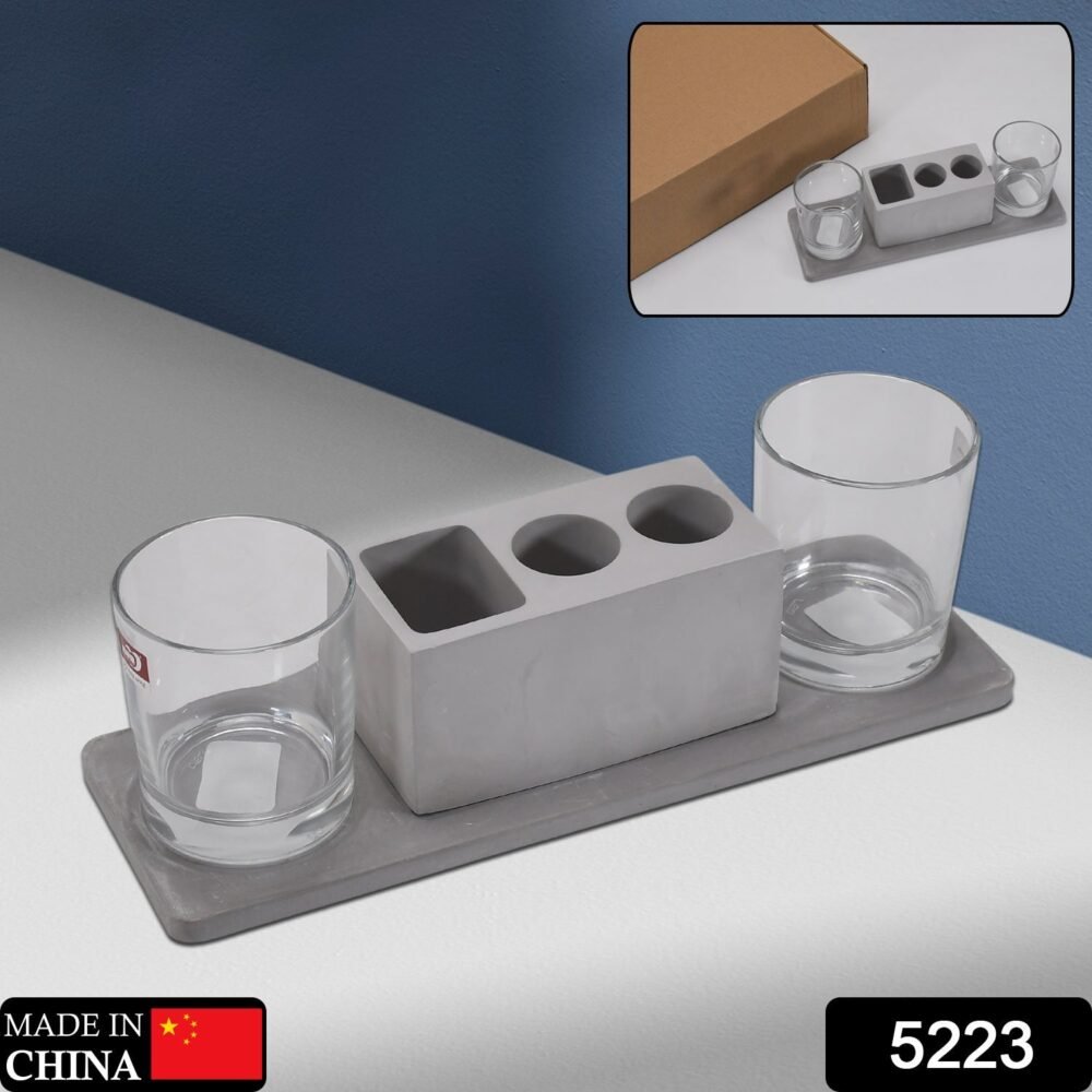 Wine Glass Holder Set – Elegant Marble & Lead-Free Glasses | Indo Glow