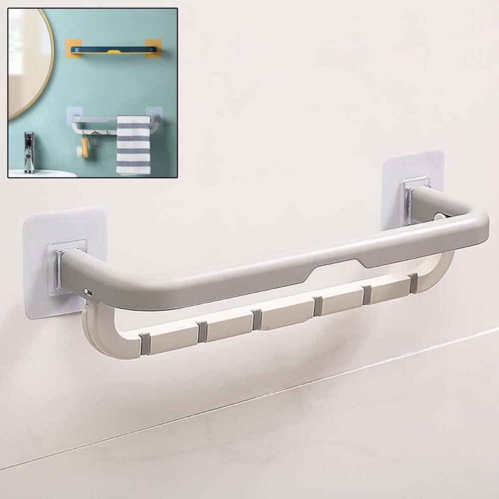01_efc372fe-7cf6-48de-86bb-725bad8a4780.jpg Wall Mounted Towel Holder – Double Bar & Folding Shelf | Siplix