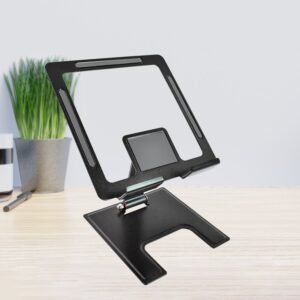 01_feca8eed-0f54-465b-b243-c44514b0c541.jpg Adjustable Phone Stand – Aluminium Alloy, Foldable | Wiregenix