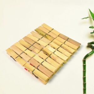 Bamboo Cloth Clips – Heavy Duty 20 Pcs Set | BathNova