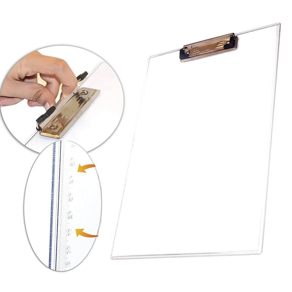 Transparent Exam Pad – Unbreakable with Centimeter Ruler | Indo Glow