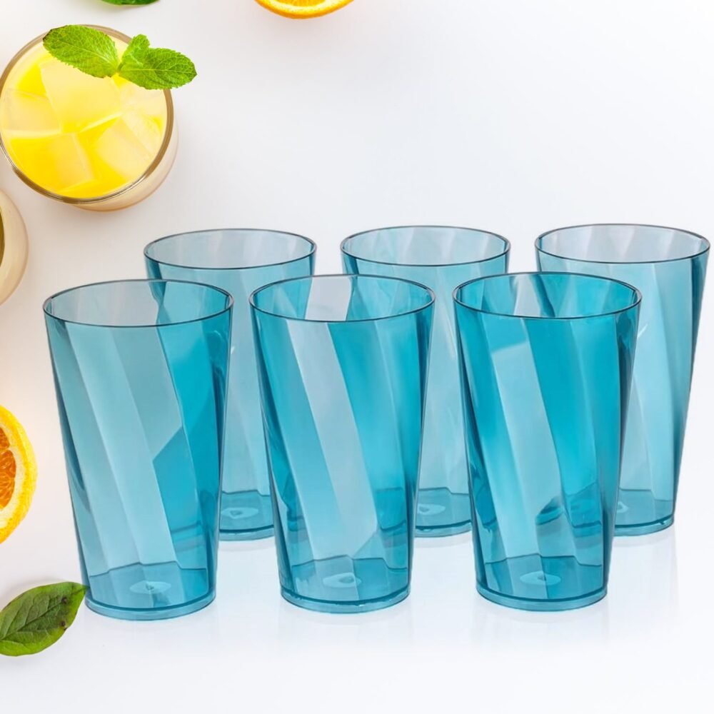 Drinking Glasses Set – 300ml Transparent Glassware (Set of 6) | Serve Stellar