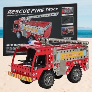 02_57fbf9df-6311-4576-8c6f-ec2a4b6b96ec.jpg Metal Fire Truck Building Blocks – DIY STEM Kit for Kids | Little Blocks
