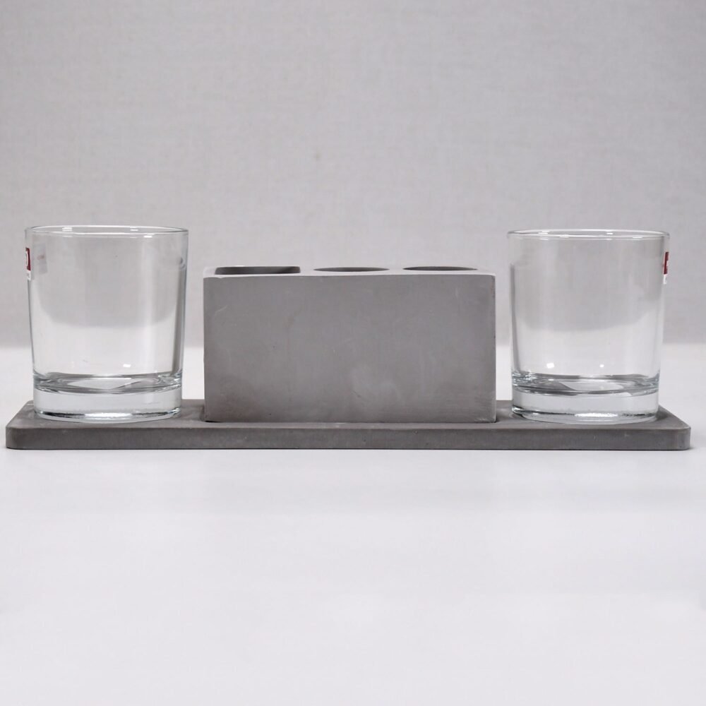 Wine Glass Holder Set – Elegant Marble & Lead-Free Glasses | Indo Glow