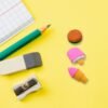 Fancy Erasers – Colourful 3 Pc Set for Kids School Supplies | Writezo
