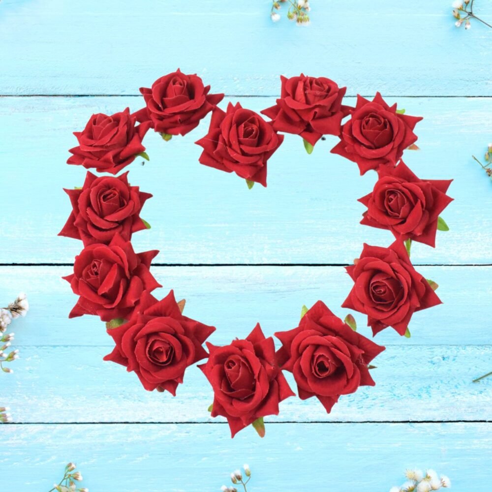 02_bcd22a3f-af9a-413b-a667-51fdd834becb.jpg Velvet Rose Hair Clip – Red Flower Design (12 Pcs) | Calm & Curl