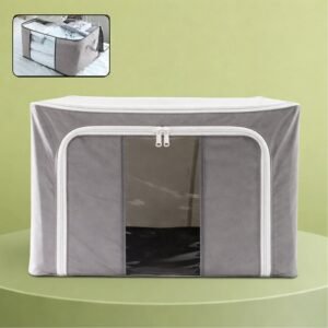 Foldable Storage Bag – 66L Steel Frame Clothes Organizer | Organivo