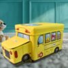 School Bus Toy Storage Box – Foldable & Portable Organizer | Dollamis