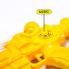 Musical Transparent Toy Gun – Rainbow Light & Gear Play | Colorful Creations
