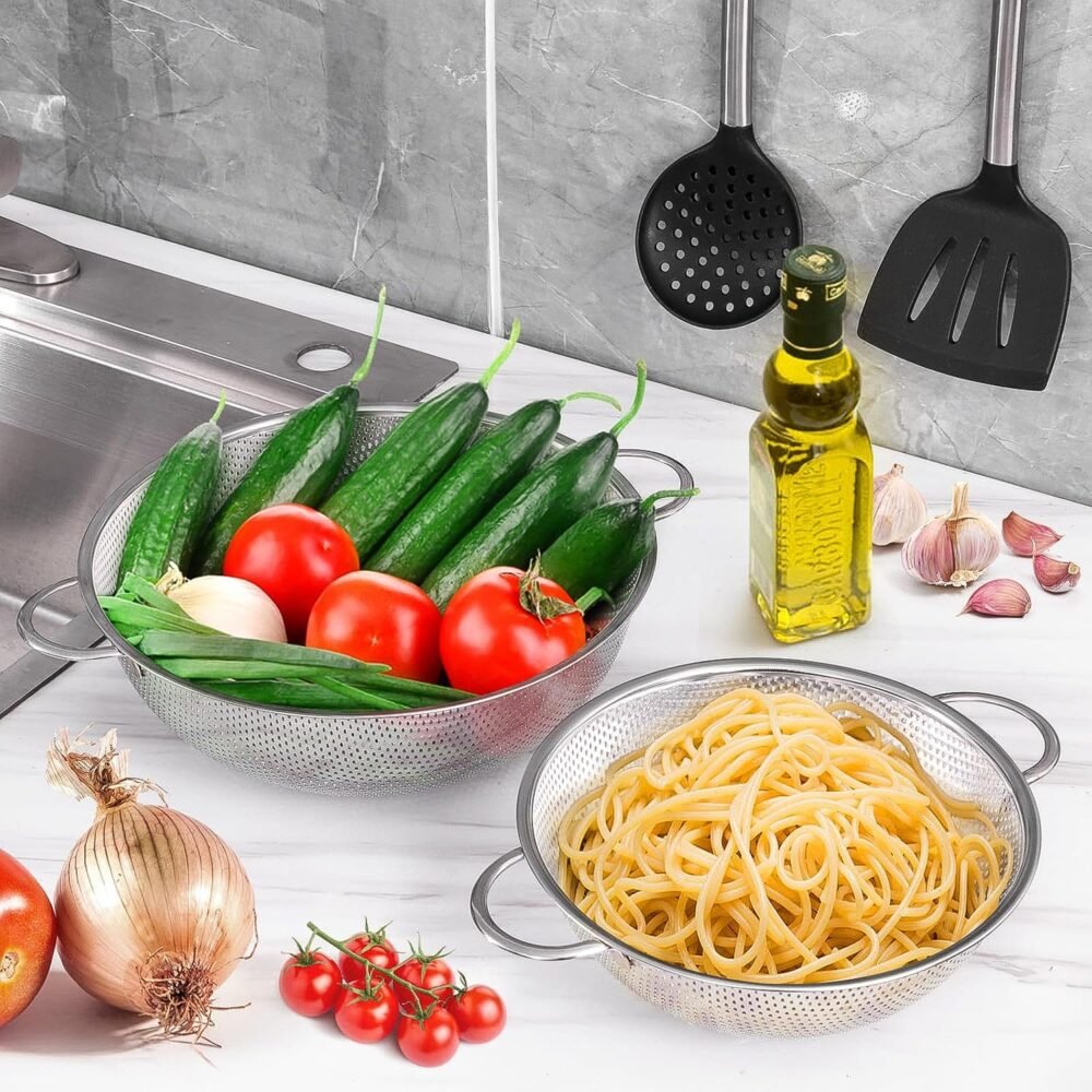 03_22bfba4c-5673-4027-856b-647c30d97b0d.jpg Stainless Steel Strainer Bowl – Multipurpose Kitchen Tool | Indo Glow