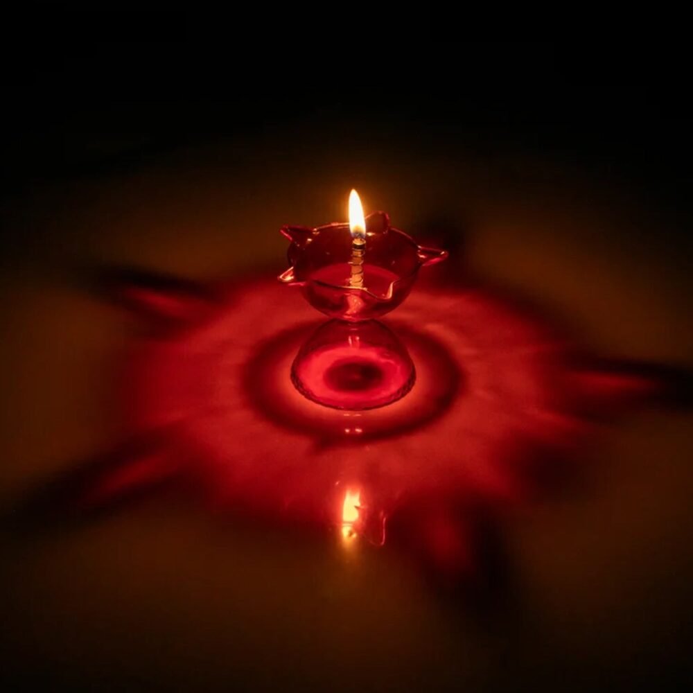 Reflection Diya Set – Multi-Shape Colourful Candle Cups | Indo Glow