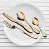 Gold Flatware Set – 24-Piece Luxury Dining | Serve Stellar