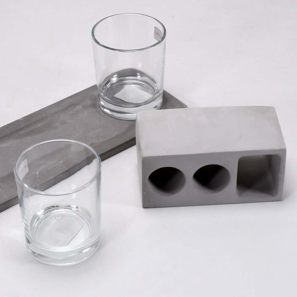 Wine Glass Holder Set – Elegant Marble & Lead-Free Glasses | Indo Glow