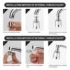 Swivel Faucet Aerator – 360° Rotatable & Foldable | Mist & Relax