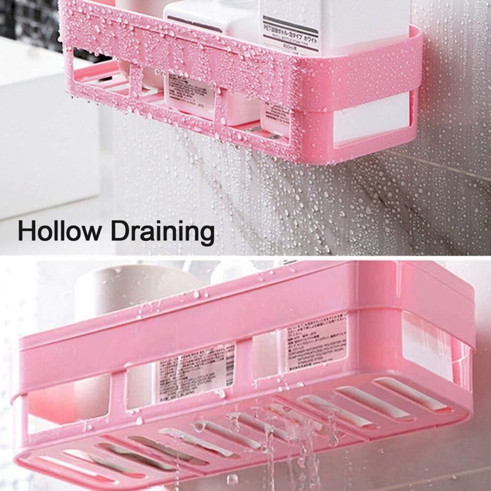 Shower Corner Caddy – Wall-Mounted Suction Shelf | Mist & Relax