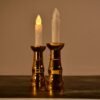 Flameless LED Candle Lights – Gold Base, Suction Cups | Styleva