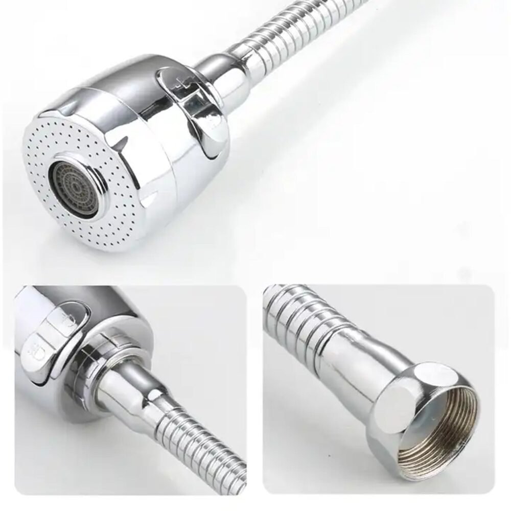 Water-Saving Faucet Sprayer – 360° Rotating Extension | Mist & Relax