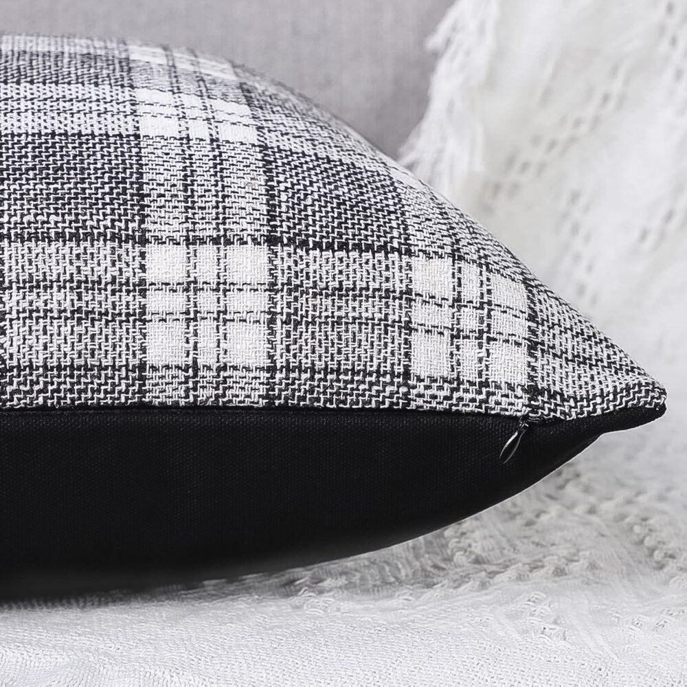 Leather & Cotton Pillow Covers – 23x22 Inch Set of 2 | Styleva