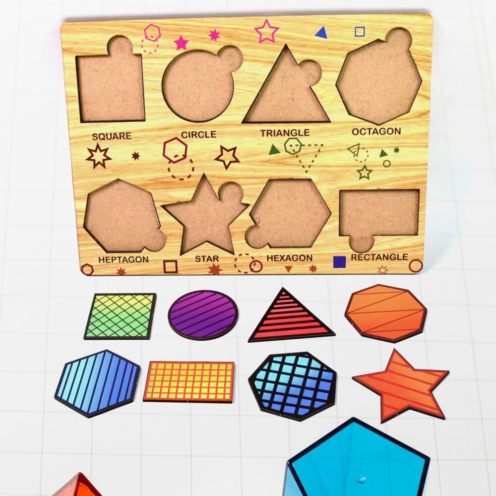Wooden Triangle Puzzle – Educational Toy for Kids | Inventive Play