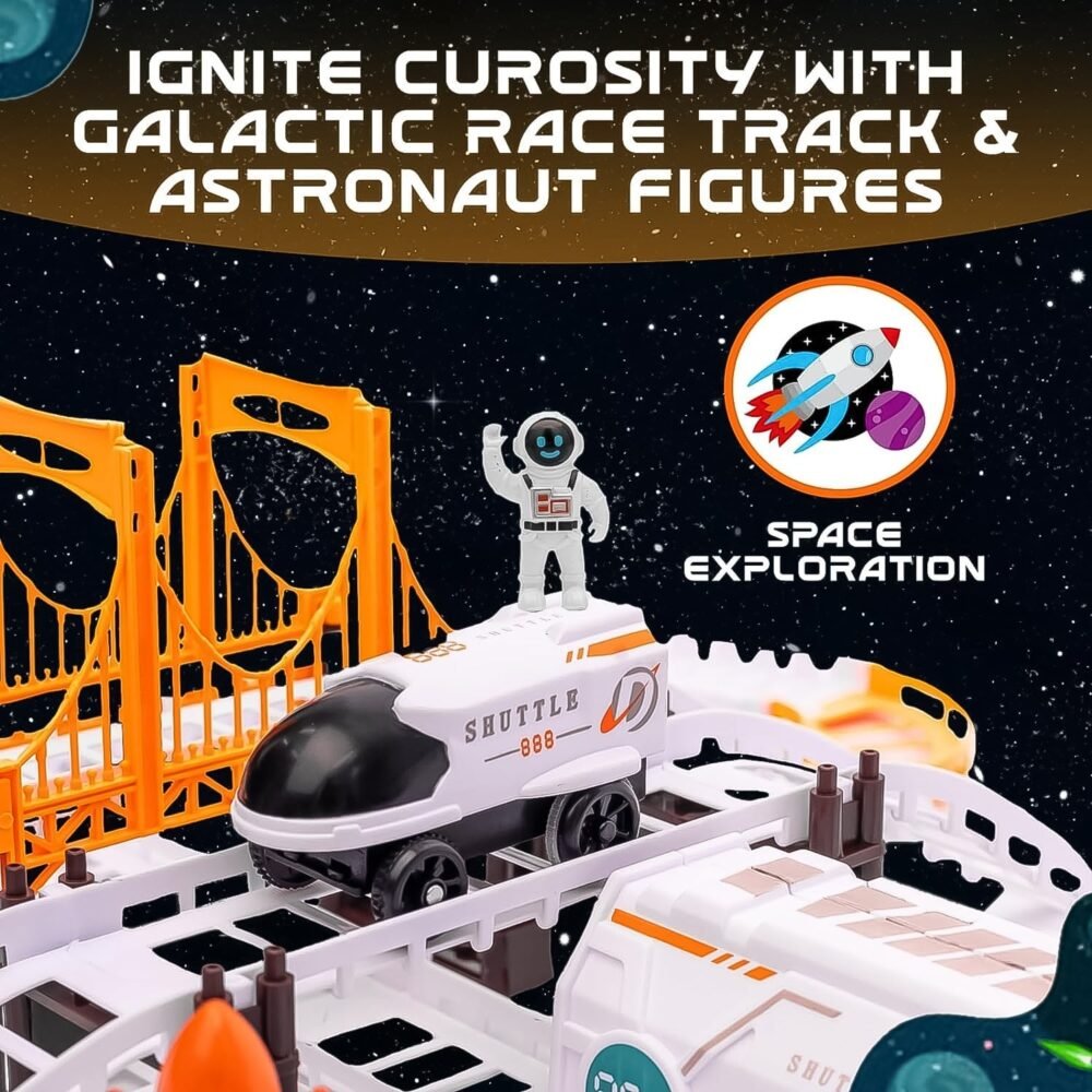 Space Race Track Set – Kids Cosmic Adventure Toy | Action Legion