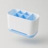 Toothbrush Holder Stand – 6-Compartment Plastic Caddy | BrushedUp