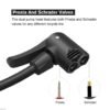 Mini Bike Pump – Portable Foot Operated with Gauge | Safora