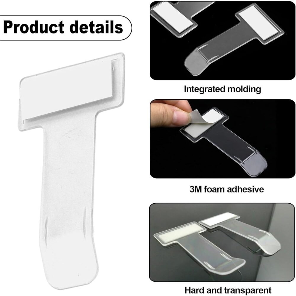Fastag Holder for Car – Transparent Windscreen Card Stand (2 Pack) | Velvet Wheels