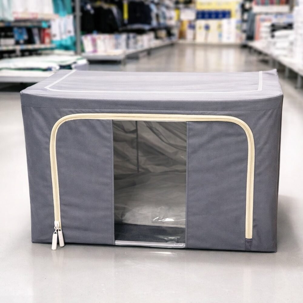 Foldable Storage Bag – 66L Steel Frame Clothes Organizer | Organivo