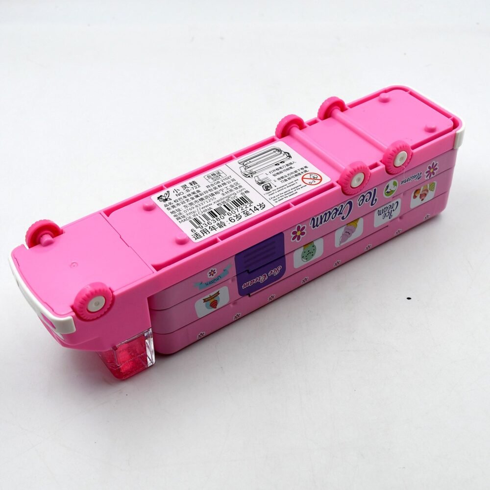 Kids Truck Pencil Case – Multi-Level Metal Double Decker | Indo Glow