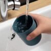 Wall Mount Toothbrush Holder – 2 Cups, Self-Adhesive | BrushedUp
