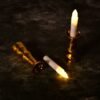 Flameless LED Candle Lights – Gold Base, Suction Cups | Styleva