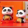 Solar Panda Car Decor – Moving Dashboard Showpiece | Velvet Wheels