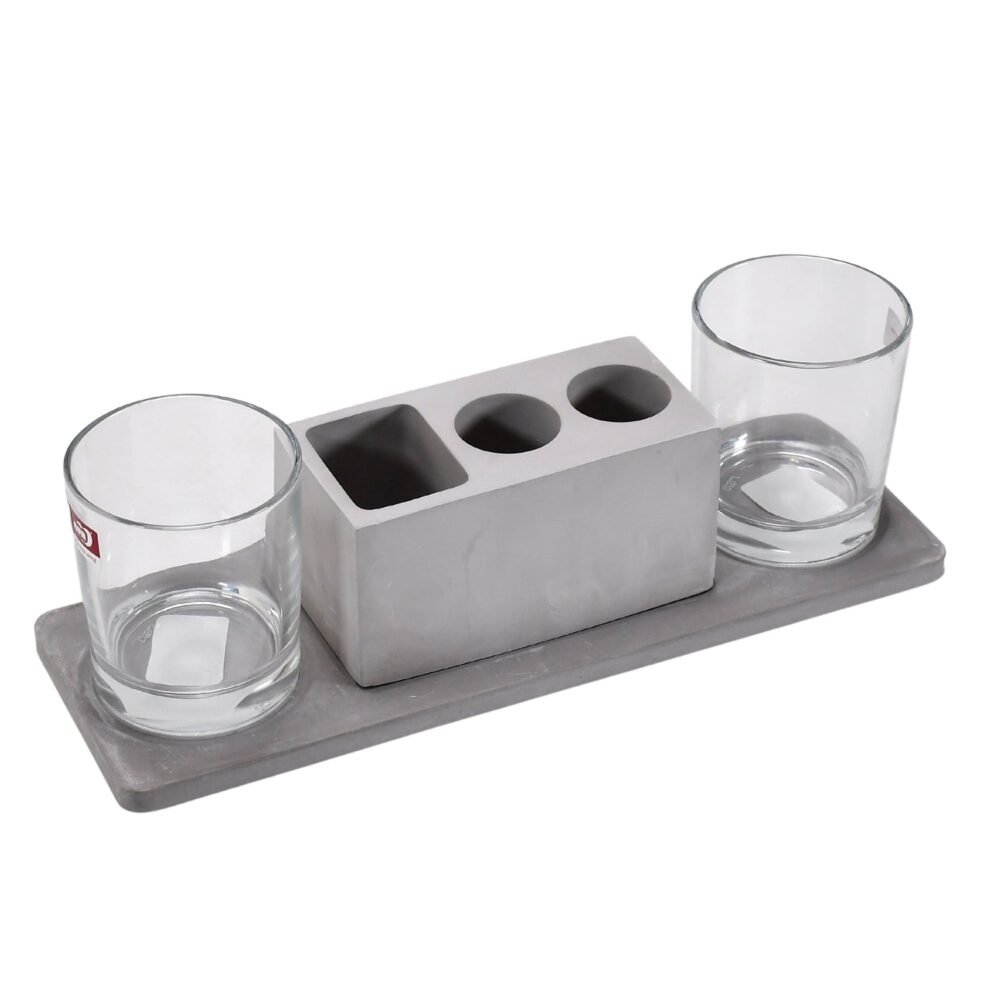 Wine Glass Holder Set – Elegant Marble & Lead-Free Glasses | Indo Glow