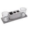 Wine Glass Holder Set – Elegant Marble & Lead-Free Glasses | Indo Glow