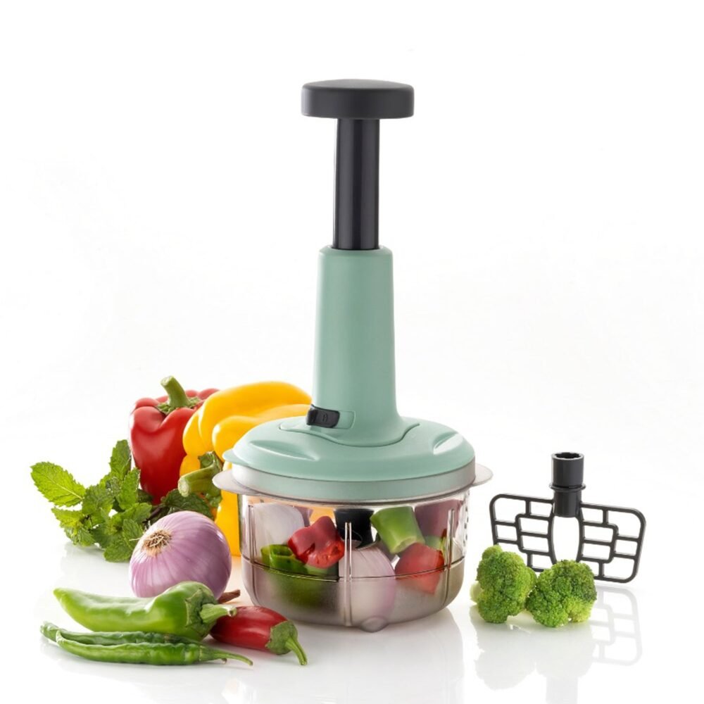 Push Chopper 800ml – Stainless Steel Blade for Quick Prep | Gamevana