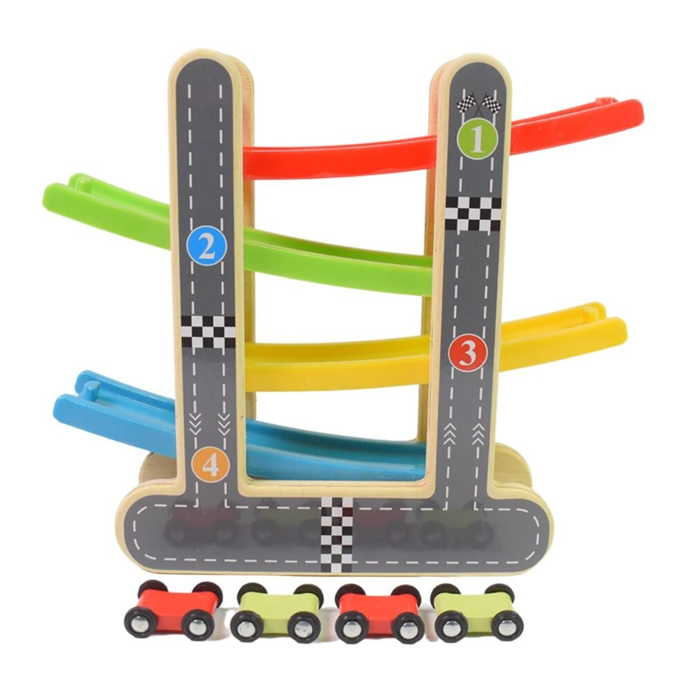 05_65f1b4c1-07d5-486f-9f18-329724a40345.jpg Wooden Race Track – 4-Level Car Ramp Set for Toddlers | Action Legion