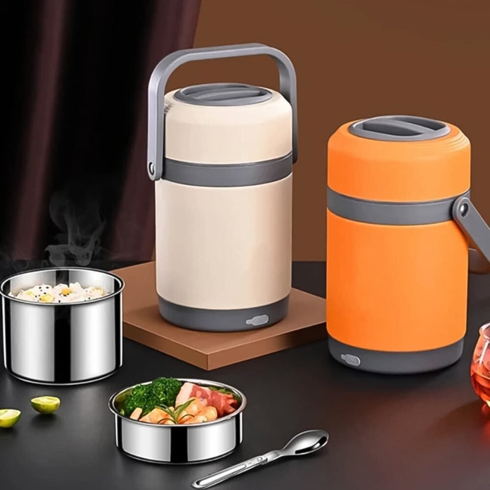 Electric Heated Lunch Box – 2L Stainless Steel | Lunchie Bunchie