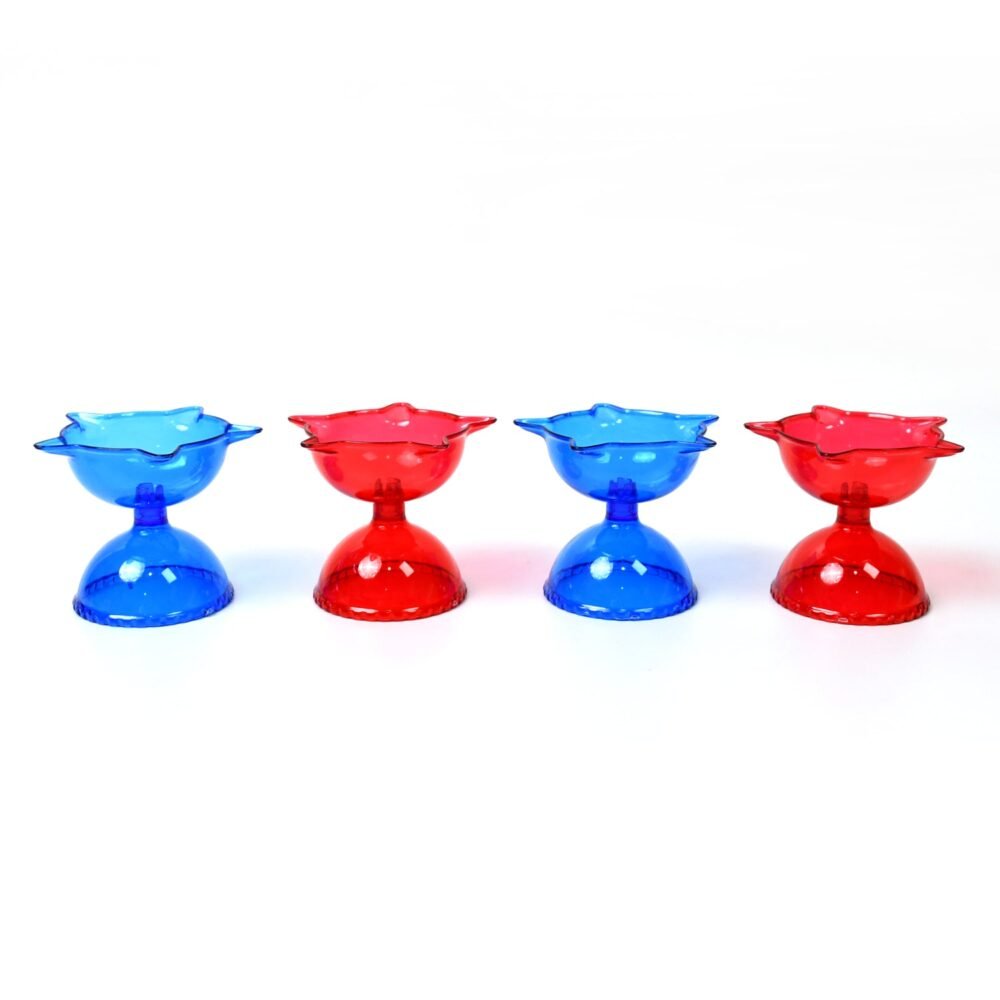 Reflection Diya Set – Multi-Shape Colourful Candle Cups | Indo Glow