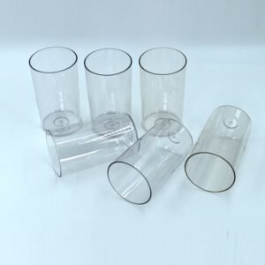 05_e3a8a435-3958-4dda-848c-648130cce46f.jpg Plastic Glasses Set – Unbreakable Transparent 350ml (Set of 6) | Ganesh