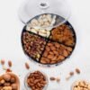 06_581b4f94-db0e-44f4-b816-570cb1f0629b.jpg Silver Dry Fruit Box – 4-Section Round Multipurpose Gift | Tidy Table