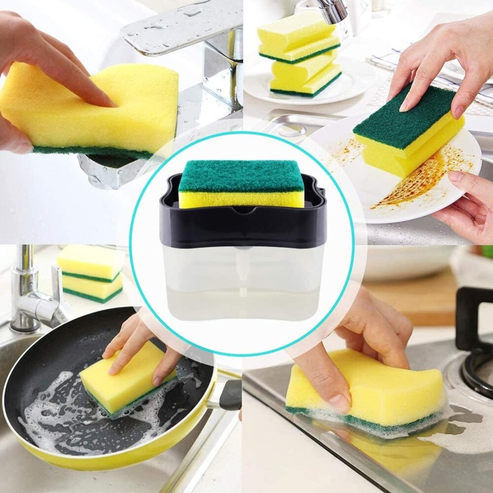 06_5a246eec-be27-49f8-b4ec-13f0ef18eda9.jpg 2-in-1 Soap Dispenser – Built-in Scrub Holder & Organiser | Konvex