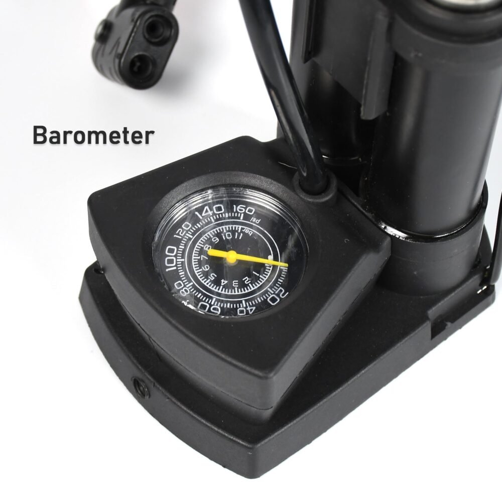 Mini Bike Pump – Portable Foot Operated with Gauge | Safora