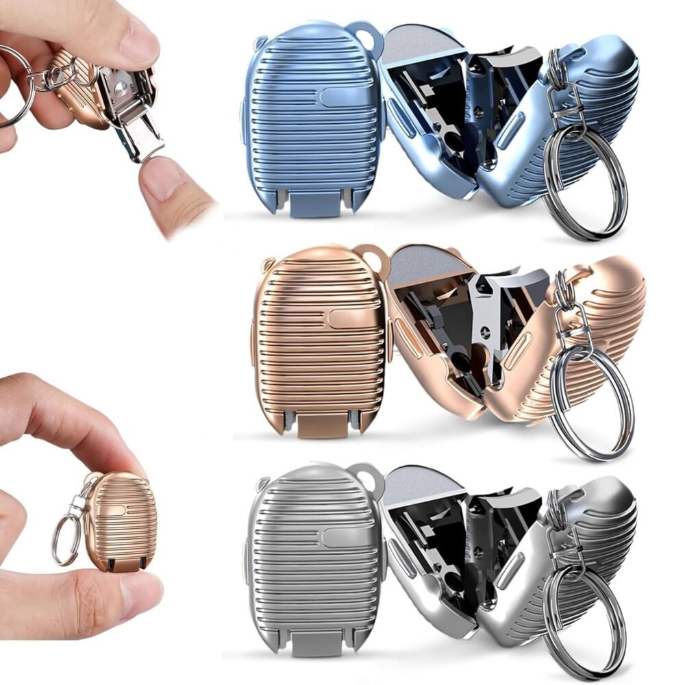 Keychain Nail Clipper – Portable with Built-in File | AuriGlam