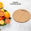 Wooden Round Chopping Board – Durable Bamboo Kitchen Board | Quickslice