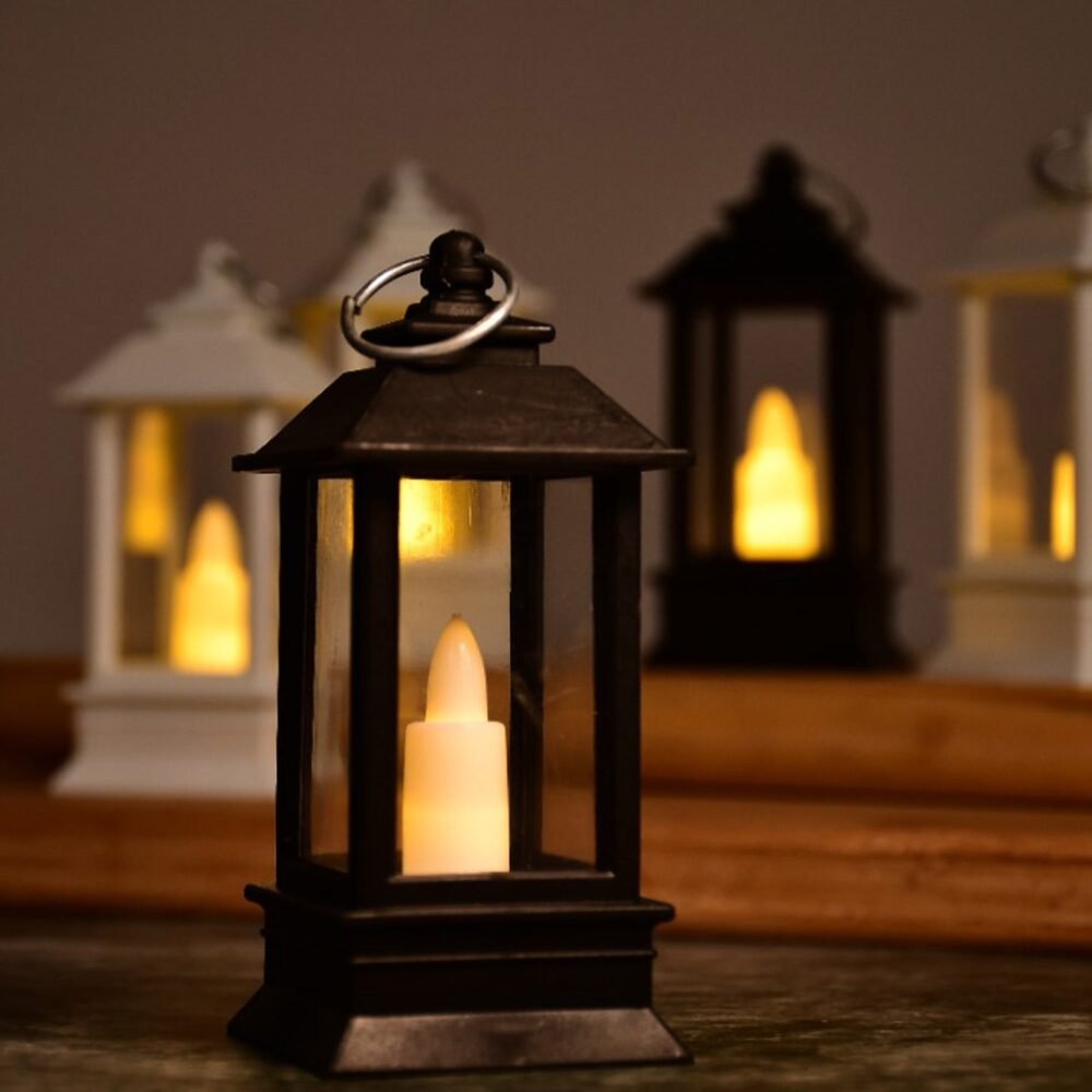 Flameless Candle Lantern – Rustic Battery Operated (24-Pack) | Indo Glow