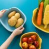 Washing Bowl & Strainer – Plastic Kitchen Basket Set | Vastate