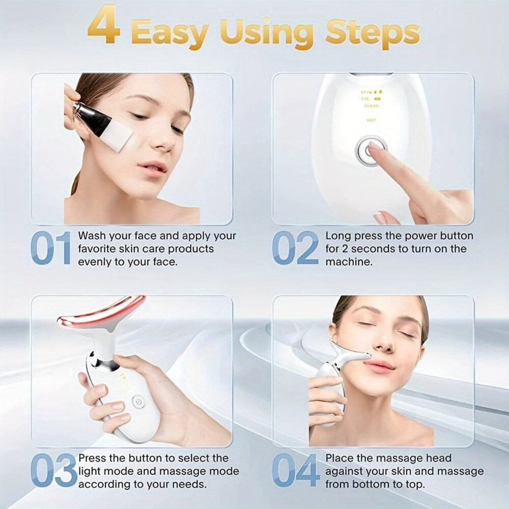 Electric Face Massager – LED Photon Wrinkle Remover | Indo Glow