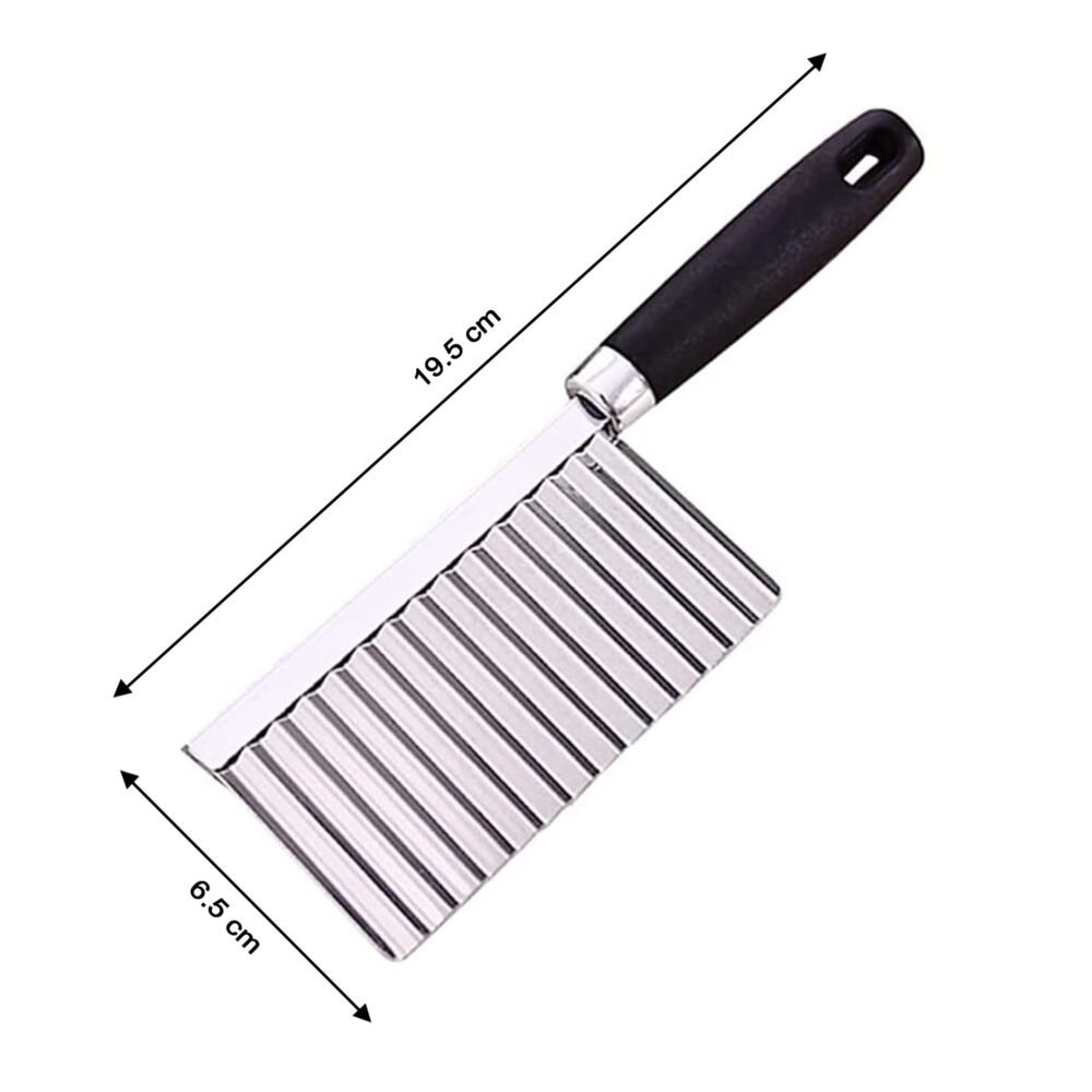 Crinkle Cutter Knife – Stainless Steel Vegetable Slicer | Quickslice