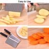 Crinkle Cutter Knife – Stainless Steel Vegetable Slicer | Quickslice